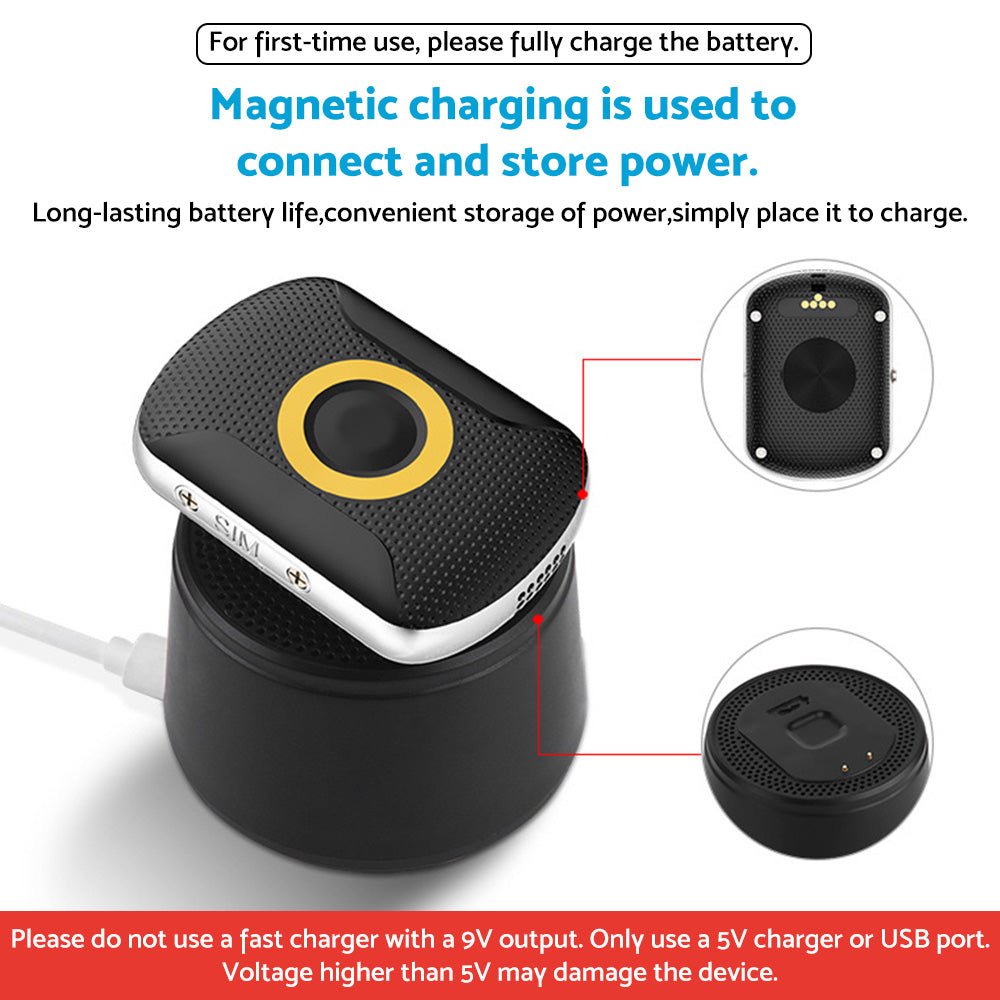 4G Wireless Portable Real - Time GPS Dog Tracker Suitable For Outdoor Use with Waterproof Durable Collar - WHISKELLO