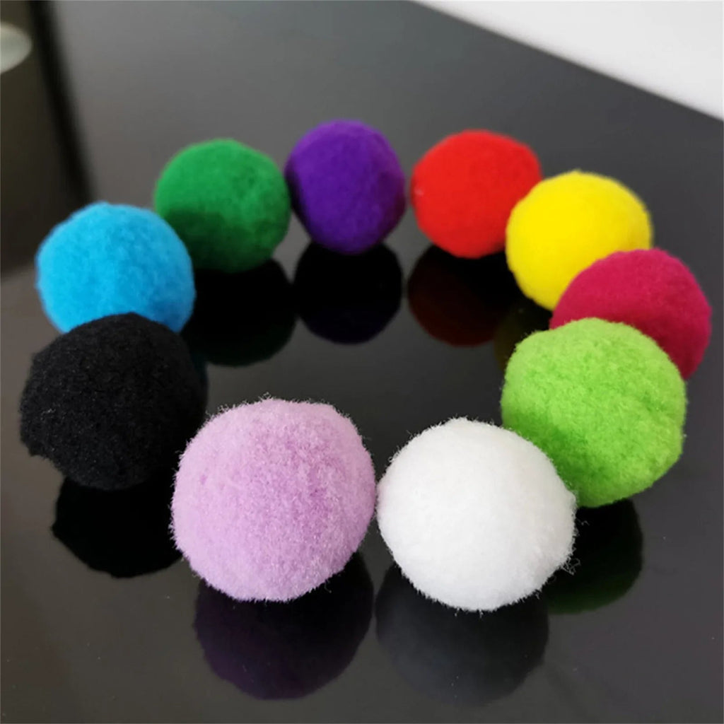 Colourful Interactive Plush Balls for Cats - Fun Training Toy Pack - WHISKELLO