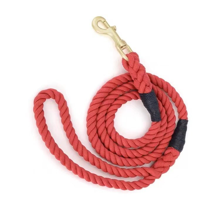 Dog Rope Leash - Cranberry - WHISKELLO