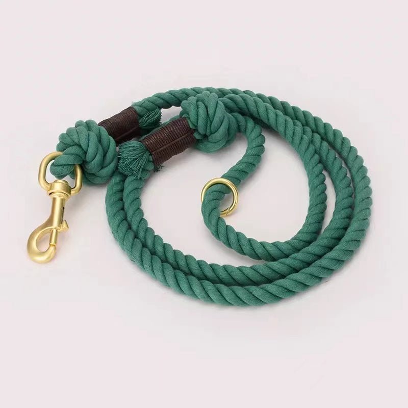 Dog Rope Leash - Emerald - WHISKELLO