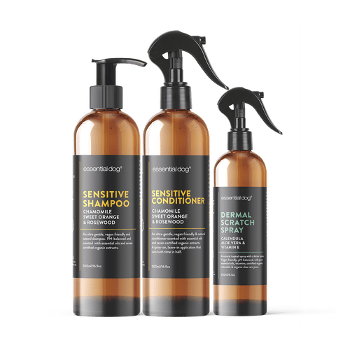 Dog Shampoo, Conditioner & Dermal Scratch Spray (Sensitive) - WHISKELLO