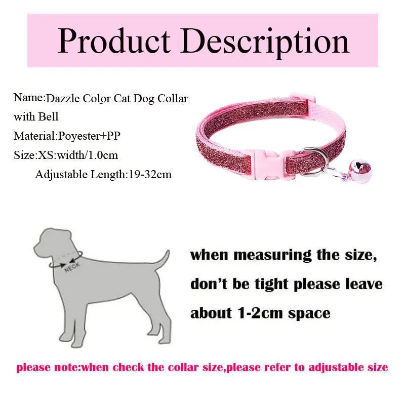 innesoignelife Adjustable Cat Collar with Bell - Safe & Stylish Accessory - WHISKELLO