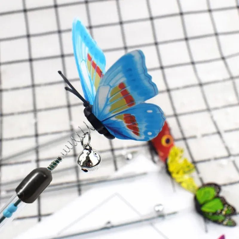 Interactive Telescopic Butterfly Cat Teaser Toy - Engaging Pet Entertainment - WHISKELLO