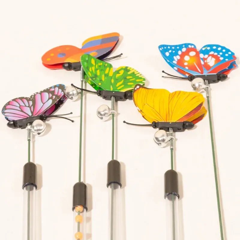 Interactive Telescopic Butterfly Cat Teaser Toy - Engaging Pet Entertainment - WHISKELLO