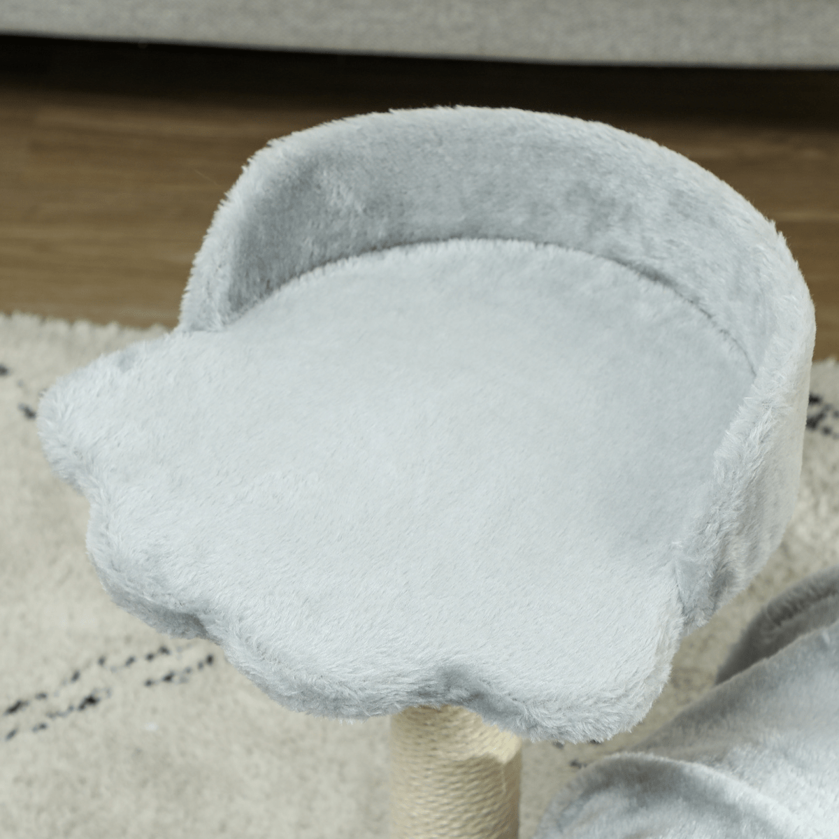 PawHut Cat Tree w/ Scratching Post, Bed, Cat Tunnel, Toy Ball, Grey - WHISKELLO