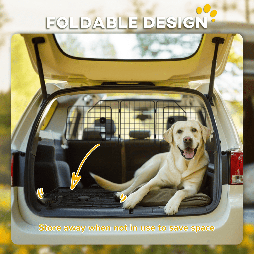 PawHut Dog Guard for SUVs, Vehicles, Vans, Car Barrier with Adjustable Width - WHISKELLO