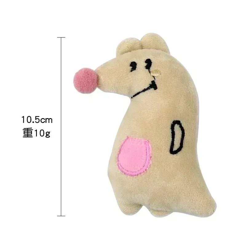 Plush Cat Chew Toy - Hand Sewn, Safe Material for Engaging Play - WHISKELLO