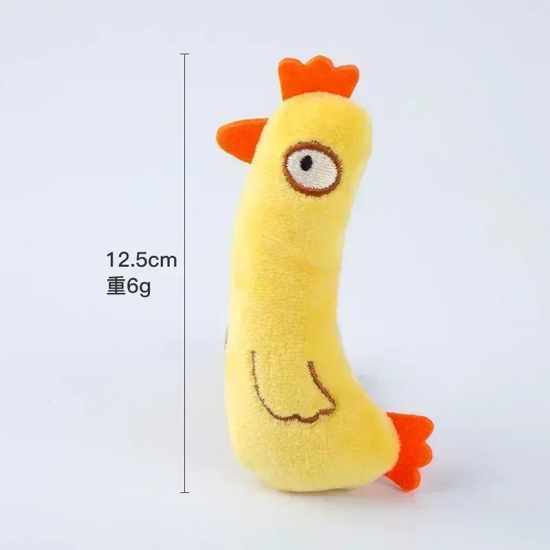 Plush Cat Chew Toy - Hand Sewn, Safe Material for Engaging Play - WHISKELLO