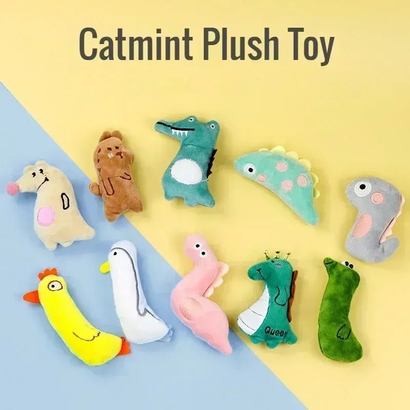 Plush Cat Chew Toy - Hand Sewn, Safe Material for Engaging Play - WHISKELLO