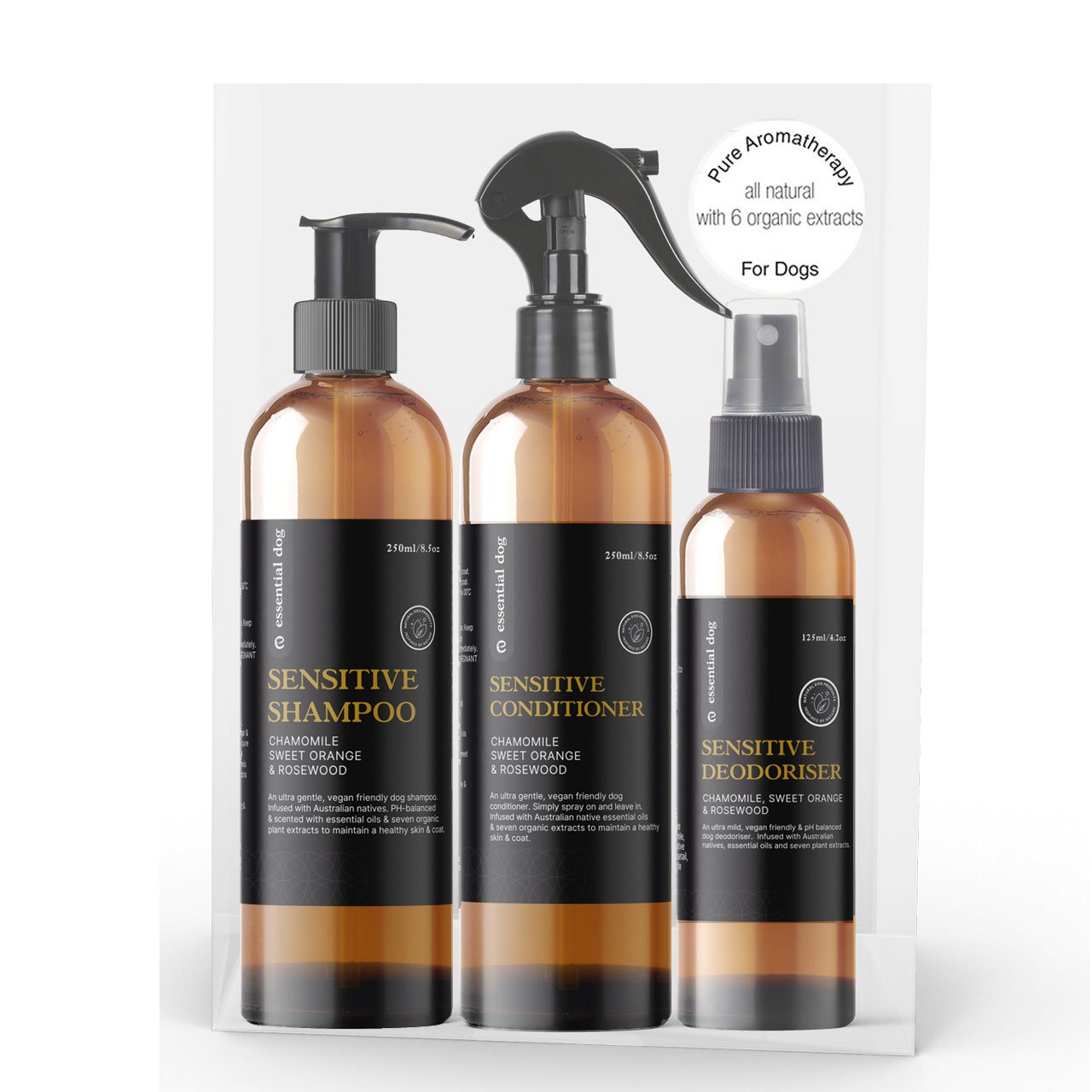 Sensitive Dog Shampoo: Chamomile, Sweet Orange & Rosewood - WHISKELLO