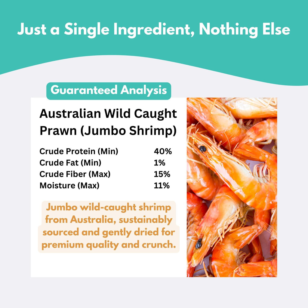 Wild - Caught Australian Jumbo Prawn Dog Treats - WHISKELLO